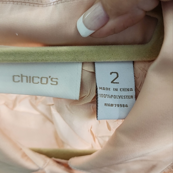 Chico's Blouse, Chico's Size 2 - Picture 4 of 6